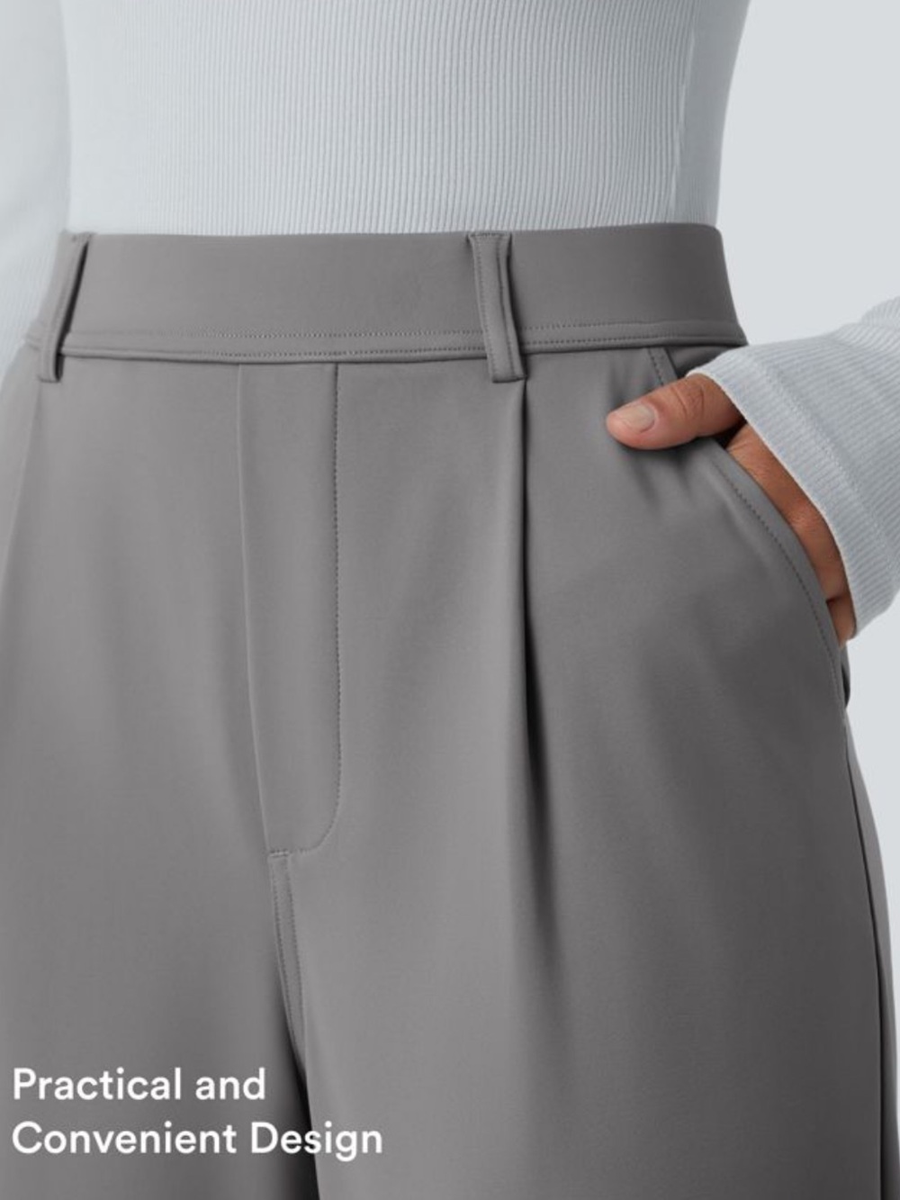 NWT Halara Flex™ DayStretch High Waisted Pocket Work Flare Pants Size M XTall - Picture 6 of 14